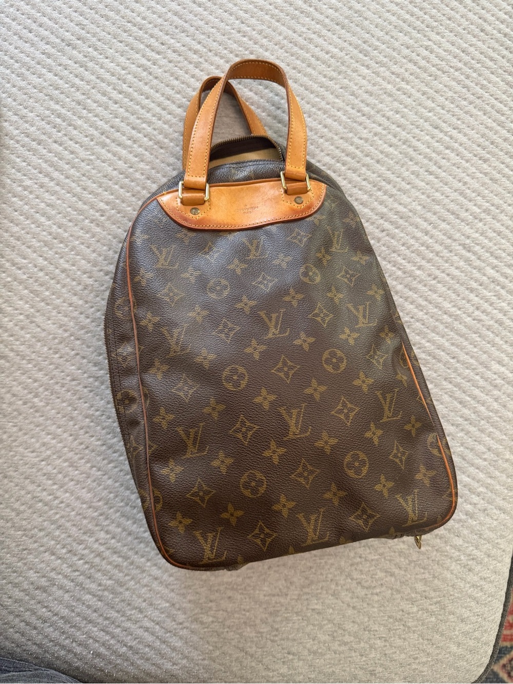 Louis Vuitton Monogram Canvas Brown & Tan bowling bag